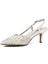 Kadın Sedef Arkası Açık İnce Topuklu Abiye Ayakkabı 4