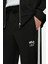 Salvador Siyah Daralan Kesim Paçası Lastikli Baskılı Standard Fit Erkek Eşofman Alt 4