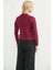 Cep Detaylı Düğmeli Triko Hırka - Bordo 4