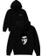 Alpacıno Tony Tasarım Baskılı Oversize Siyah Kapüşonlu Sweatshirt 1