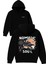 Nomadıc Soul Tasarım Baskılı Oversize Siyah Kapüşonlu Sweatshirt 1