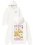 Serve Lord Tasarım Baskılı Oversize Beyaz Kapüşonlu Sweatshirt 1