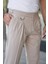 Kuşaklı Pileli Kemer Detaylı Old Money Kumaş Pantolon 1