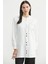 Çıtçıtlı Tunik Boy Eşofman Takım - Ekru 3