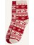 Kadın Yılbaşı Temalı 2'li Pamuklu Uzun Çorap 1