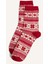 Kadın Yılbaşı Temalı 2'li Pamuklu Uzun Çorap 2
