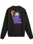 Sırt Baskılı Karikatürlü Iskelet Tasarımlı Sweatshirt 1