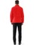 Saka Tam Fermuarlı Erkek Polar Sweatshirt Kırmızı 3