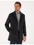 Erkek Antrasit Ex. Slim Fit Kaşe Kaban 50314200-VR006 3