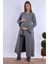 Füme Sabahlıklı Hamile Lohusa Pijama Takımı 1