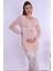 Pudra %100 Pamuk Sabahlıklı Hamile Lohusa Pijama Takımı 5