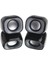 SP2111 1+1 6W Rms Stereo Mini Taşınabilir Multimedya Siyah Hoparlör 1