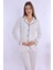 Ekru Sabahlıklı Hamile Lohusa Pijama Takımı 6