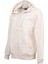Kadın Regular Fit Fermuarlı Kapüşonlu Sweatshirt - Krem 3