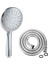 Power Shower Lüks Duş Seti - 3 Farklı Püskürtmeli Full Krom Kaplama El Duşu + 175 cm Ekstra Uzun Banyo Duş Hortumu 1