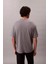 Erkek Regular Fit Amblem Logolu T-Shirt - Gri 2