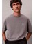 Erkek Regular Fit Amblem Logolu T-Shirt - Gri 5