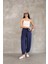 Osy Modal Yumuşak Dokulu Kumaş Şalvar Pantalon - Lacivert 2