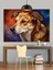 Kahverengi Köpek Dost Portresi Dekoratif Kanvas - Mdf Ahşap Tablo 2