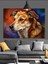Kahverengi Köpek Dost Portresi Dekoratif Kanvas - Mdf Ahşap Tablo 5