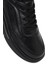 Erkek Siyah Bağcıklı Kalın Tabanlı Deri Sneaker 25WFD612714 9