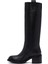 Kadın Siyah Kalın Topuklu Deri Çizme 25WFD491618 5
