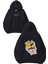 Patrick Photo Tasarım Baskılı Oversize Siyah Kapüşonlu Sweatshirt 1