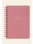 A5 Spiralli Sert Kapak Tarihsiz Not Defteri Pembe 2