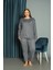 Fitilli Viskon Kışlık Kalın Battal/büyük Beden Pijama Takımı 1