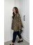 Leopar Astarlı Oversize Blazer Ceket 1