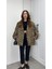 Leopar Astarlı Oversize Blazer Ceket 3