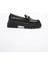 Kadın Deri Loafer Oxford Kalın Comfort Tabanlı Toka Detaylı Siyah Auren 2