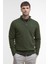 Essential Lambswool Half Zip Kazak OL54 Mıd Olıve 1