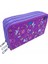 Üç Gözlü Lastikli Kalemlik Unicorn Mor 4