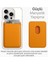 iPhone 15 / iPhone 14 / iPhone 13 / iPhone 12 Serisi Için Güçlü Manyetik Özellikli Magsafe Aksesuarlarıyla Uyumlu Deri Cüzdan Kartlık (Hardal) 5