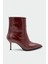 Miyo Bordo Deri Sivri Burunlu Topuklu Bot 1