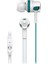 HY-X06 Mobil Telefon Uyumlu Beyaz/mavi Kulak Içi Mikrofonlu Kulaklık 1