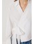 Gömlek Yaka Anvelop Poplin Bluz LZV0040 Beyaz 3