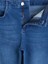 Lcw Kids Indigo Ispanyol Paça Kız Çocuk Jean Pantolon 3