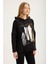 Yaldızlı Pano Desenli Sweat 3