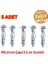 Alçıpan Boşluk Dübel Frt Tuğla Duvar Bims Paraşüt Dübeli 6X52 Metal 5 Adet 2