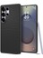 Galaxy S25 Ultra ile Uyumlu Ince Kılıf Liquid Air Hava Kanalı Teknolojisi Askeri Sınıf Koruma Matte Black Dokulu Yüzey Kapak - ACS08953 1