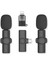 Kablosuz Yaka Mikrofonları 2li For Type-C For Iphone Tüm Modeller Video Kaydı, Podcast, Röportajlar, Youtube, Tiktok ve Vlog Için Mini Mikrofon 2
