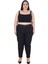 Ekstra Battal Dar Paça Toparlayıcı Yüksek Belli Paçası Fermuarlı Beli Lastikli Kadın Pantolon 1