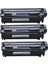 Hp Uyumlu 1015-1018 12A (Q2612A) Siyah Muadil Lazer Toner (3 Adet) 1