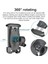 HT-T45 Motosiklet ve Bisiklet Gidonu Için 360 Dönebilen Telefon Tutucu 4.5" - 6.5" 3
