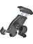HT-T45 Motosiklet ve Bisiklet Gidonu Için 360 Dönebilen Telefon Tutucu 4.5" - 6.5" 4