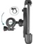 HT-T45 Motosiklet ve Bisiklet Gidonu Için 360 Dönebilen Telefon Tutucu 4.5" - 6.5" 5