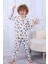 102 Erkek Çocuk Uzun Kollu Gömlek Pijama Takım-Beyaz 4