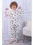 102 Erkek Çocuk Uzun Kollu Gömlek Pijama Takım-Beyaz 6